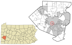 Allegheny County Pennsylvania incorporated and unincorporated areas Mount Oliver highlighted